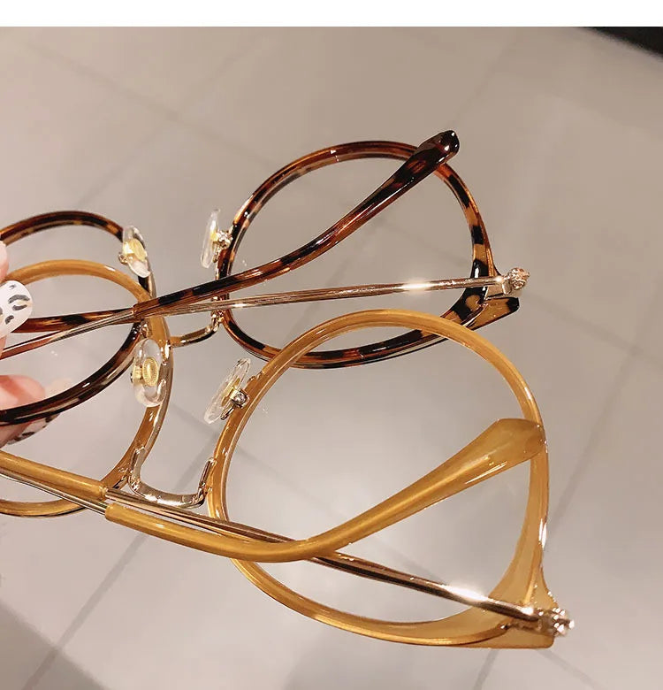 Oversized Leopard Blue Light Reading Glasses for Women