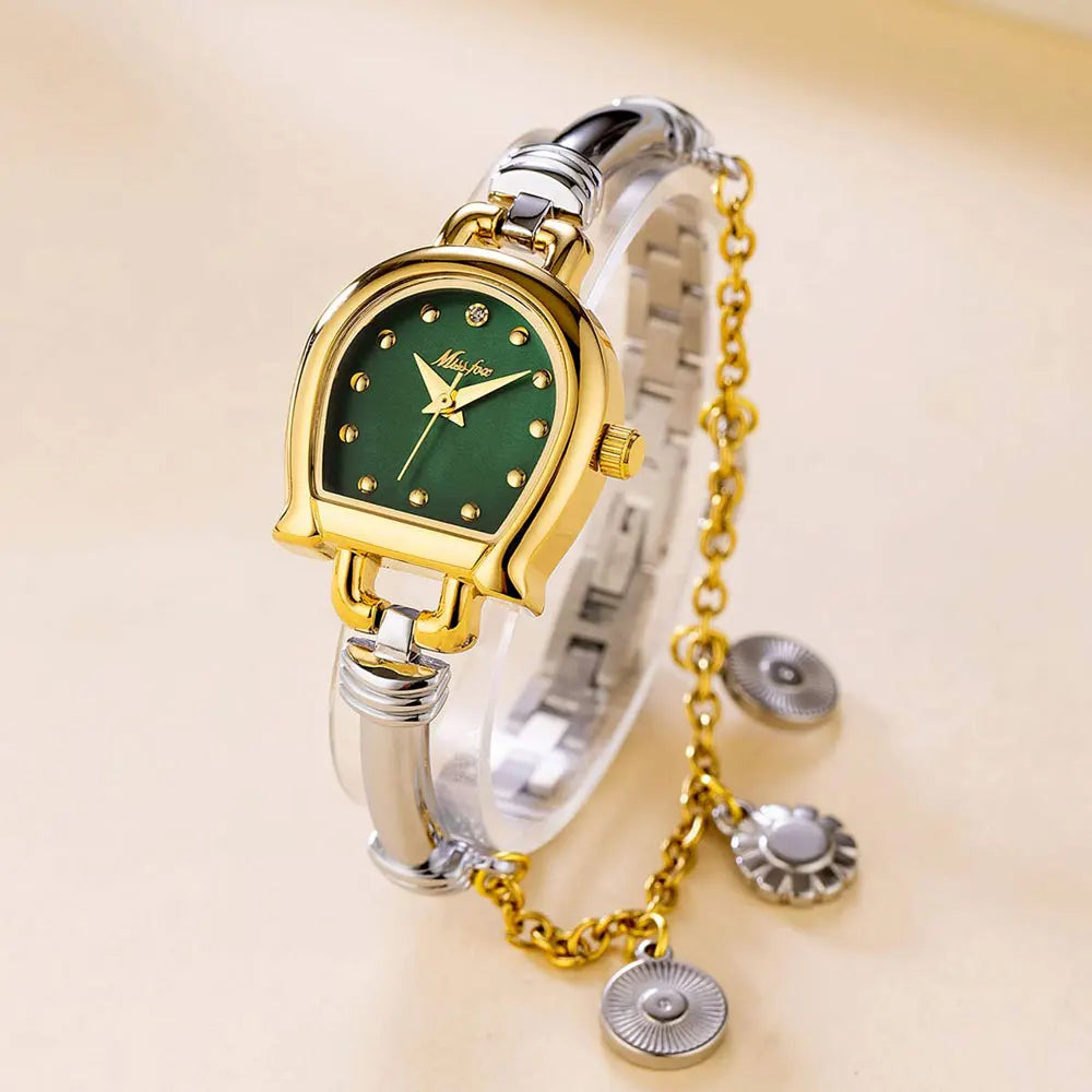 Cute Women Fashion Watches Small Dial Quartz Bracelet Wrist Watch Wholesale New Arrival With Pendant Ladies Wristwatch Hot Sale