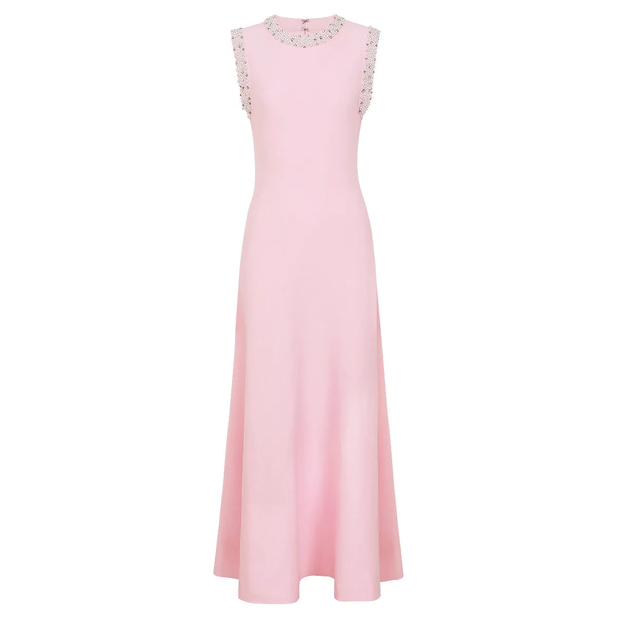 2026 Spring and Summer New High-end Heavily Rhinestone Sleeveless Maxi Dress Women's Fashion Slim-fit Elegant Party Gown Dresses