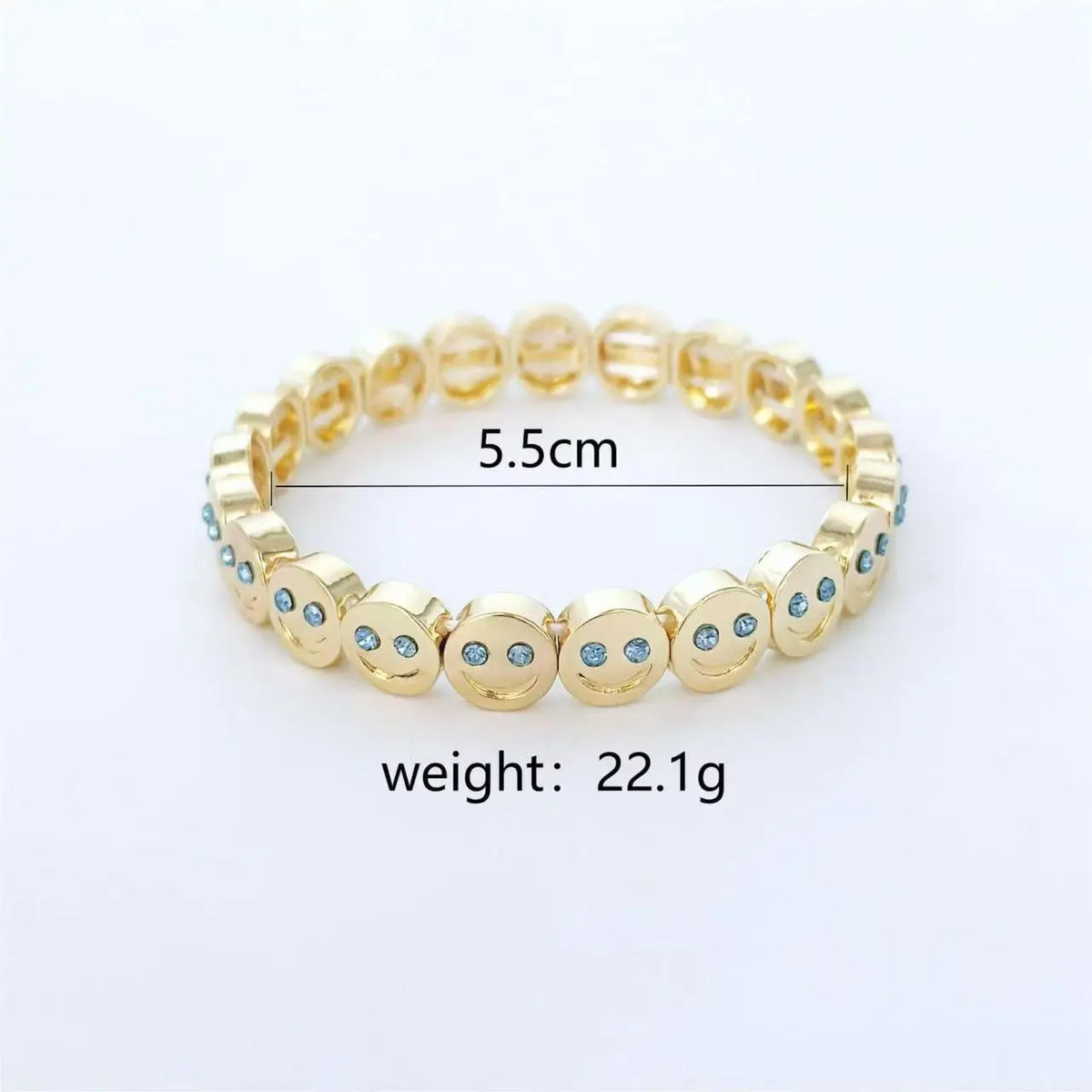 Colorful Smiley Face Charm Bracelet