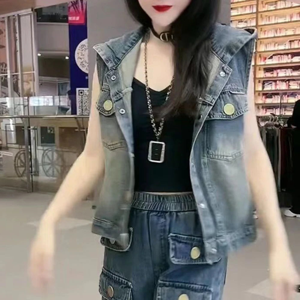 Lightweight Backless Casual Single Breasted Vest For Women