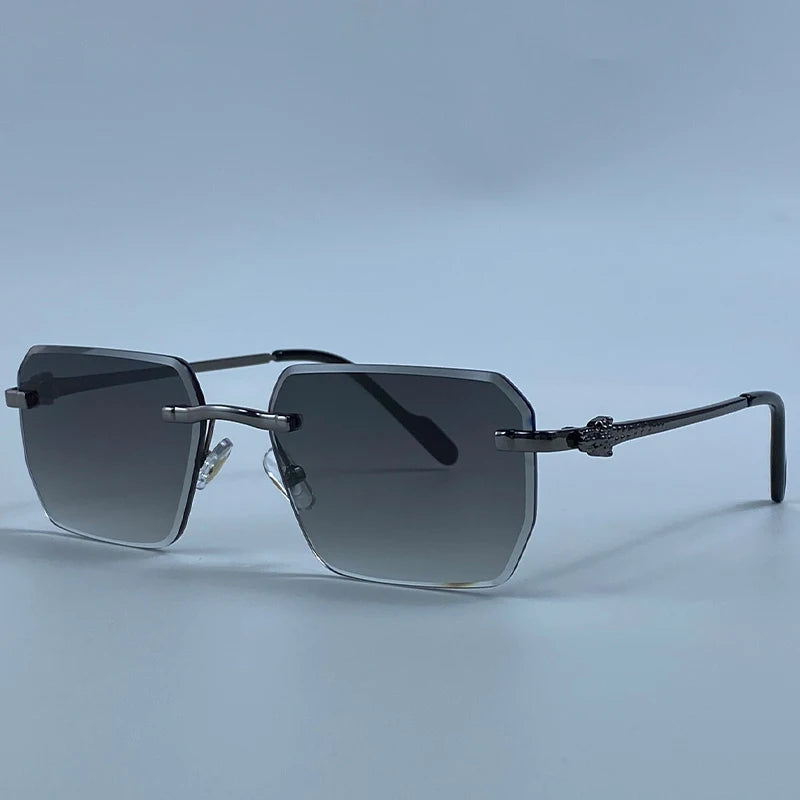 Square Rimless Fashion Sunglasses
