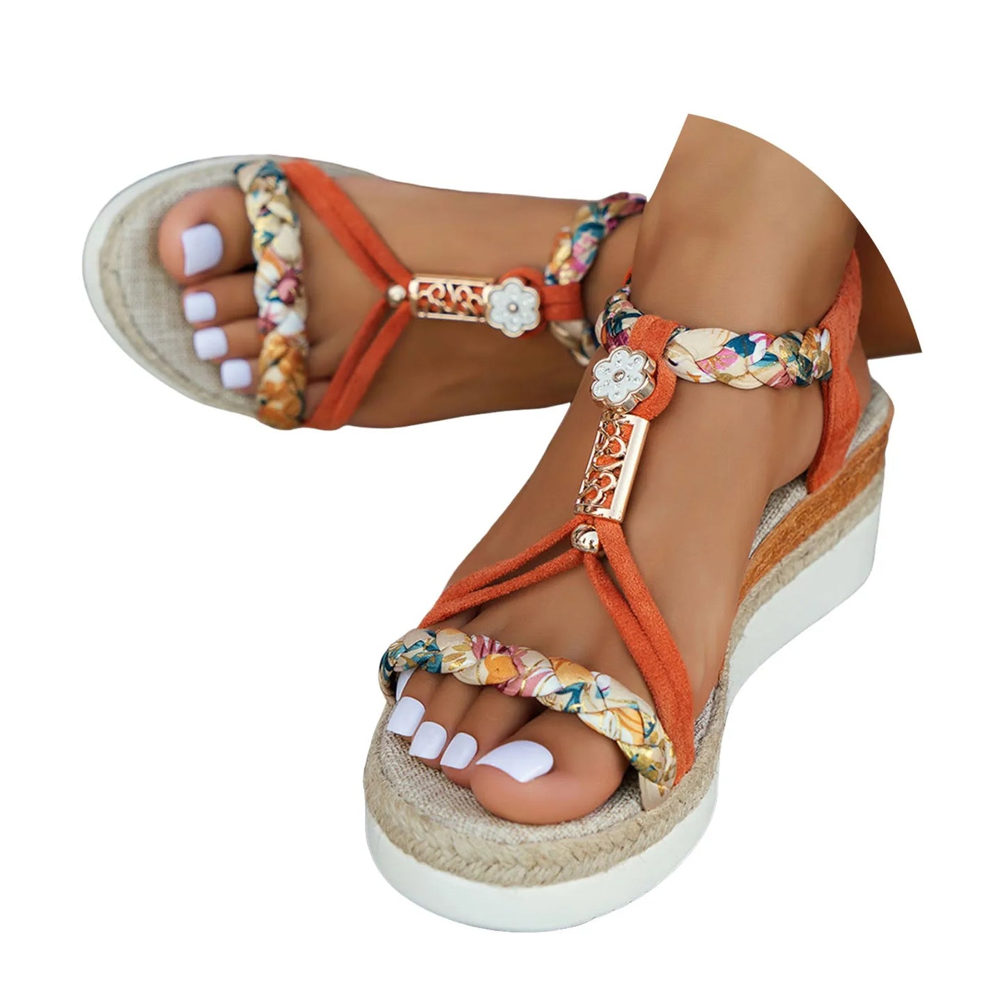 Comfortable Thick Sole Wedge Dress Sandals for Women