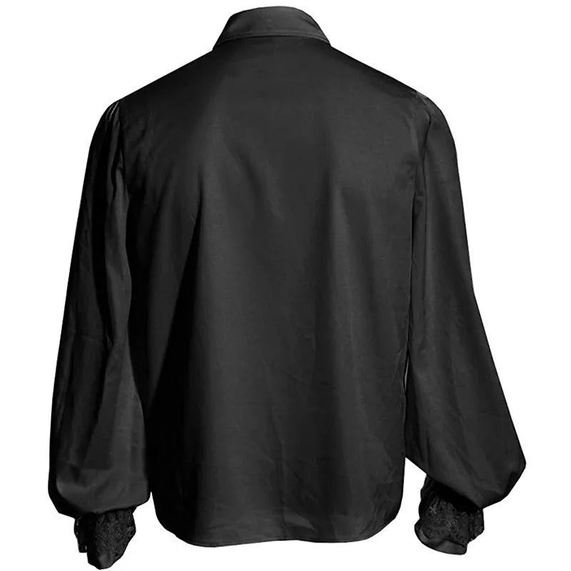 Lantern Sleeve Ruffle Shirt