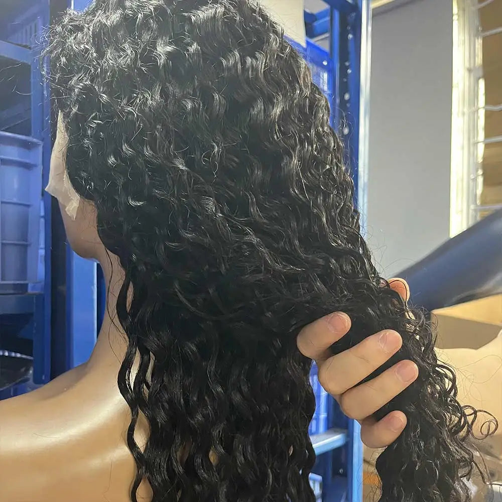 Glueless Deep Wave Water Curl Wig