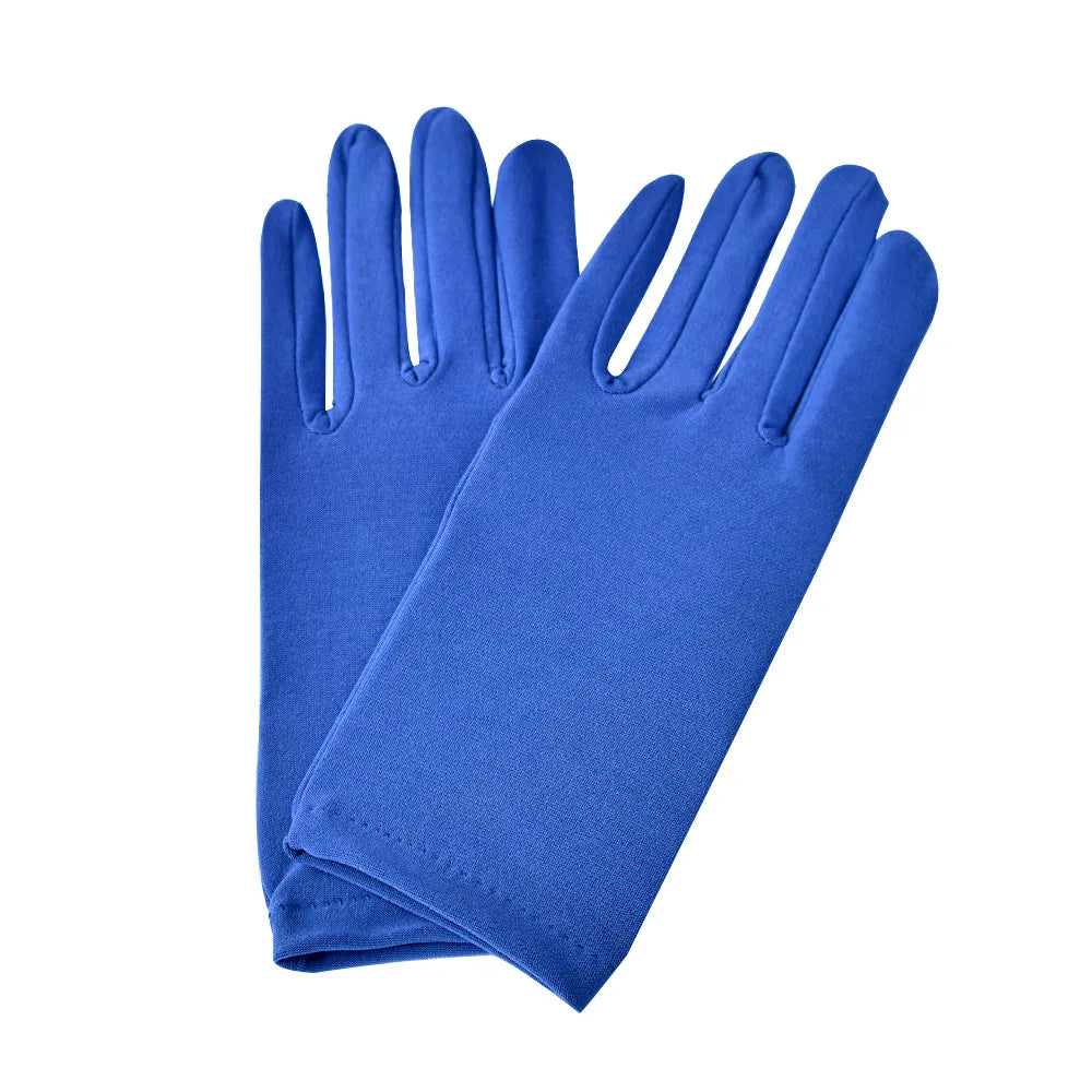 Wrist Length Fingerless Polyester Gloves