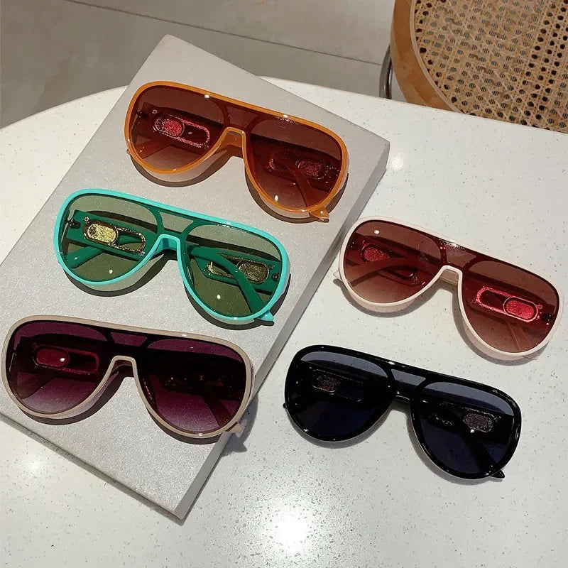 Oversized Square Pilot Sunglasses