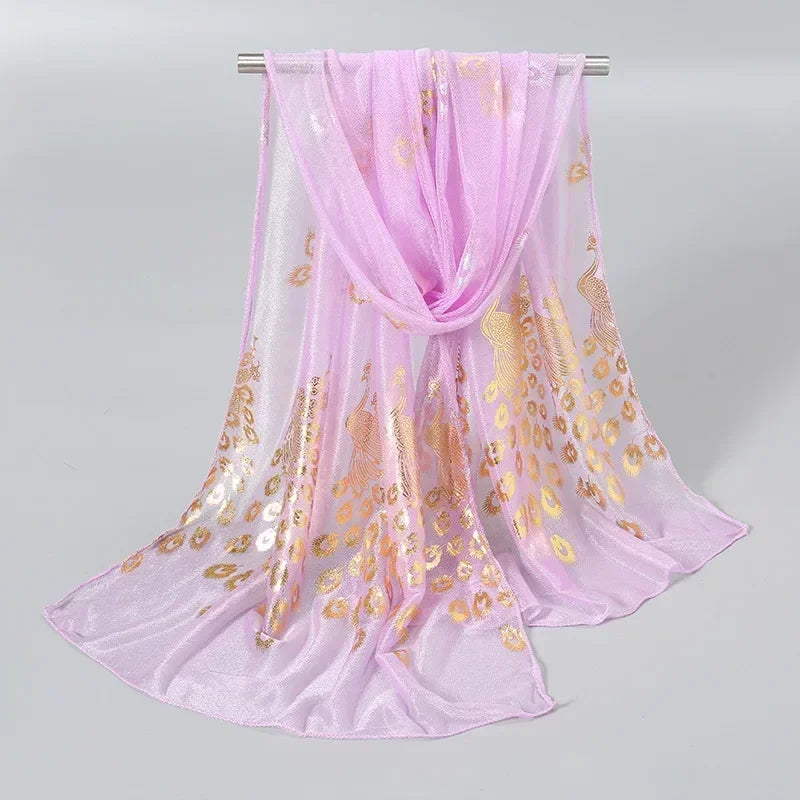 Oversized Chiffon Sun Protection Beach Wrap Scarf for Women