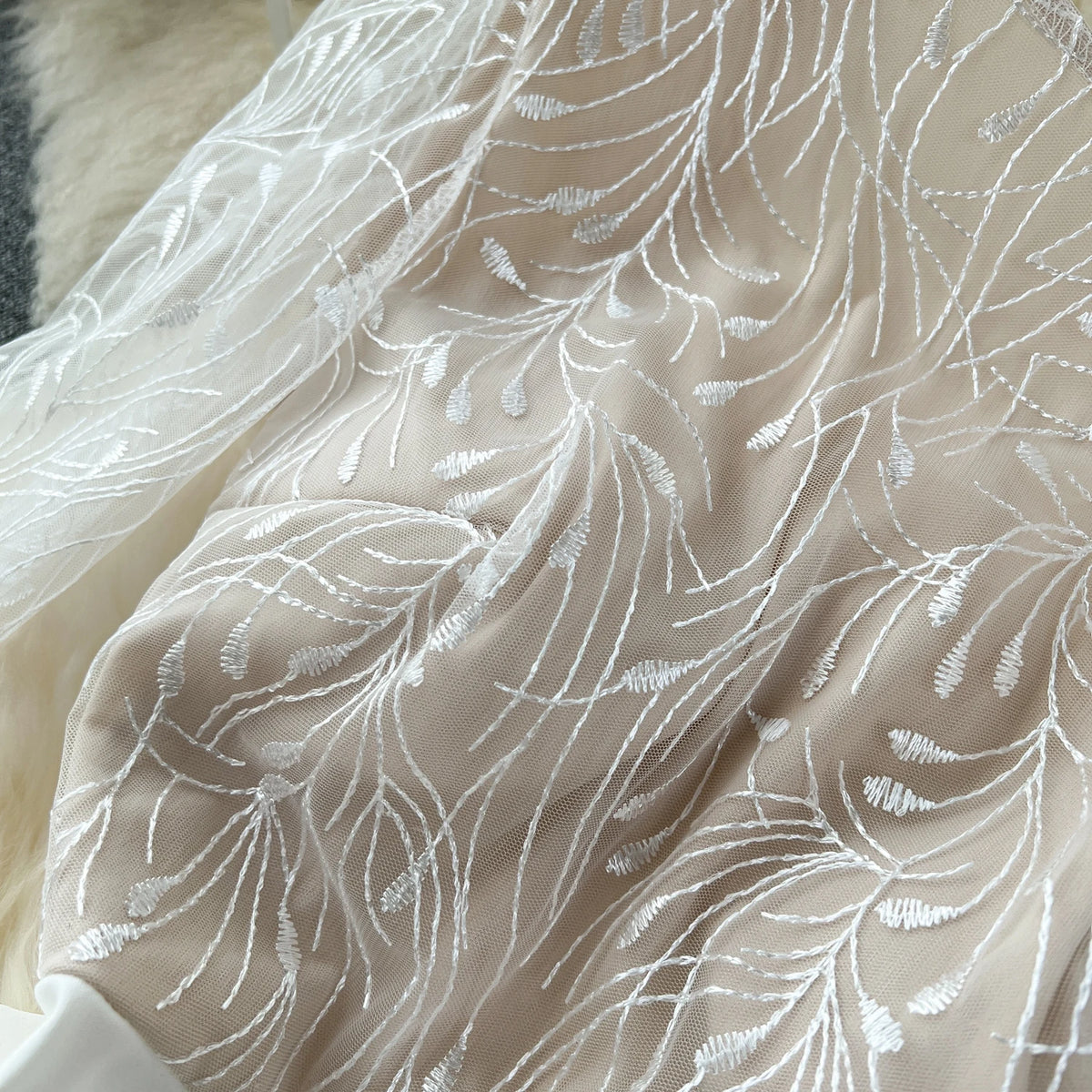 Embroidered Long Sleeve Backless Jumpsuit for Women