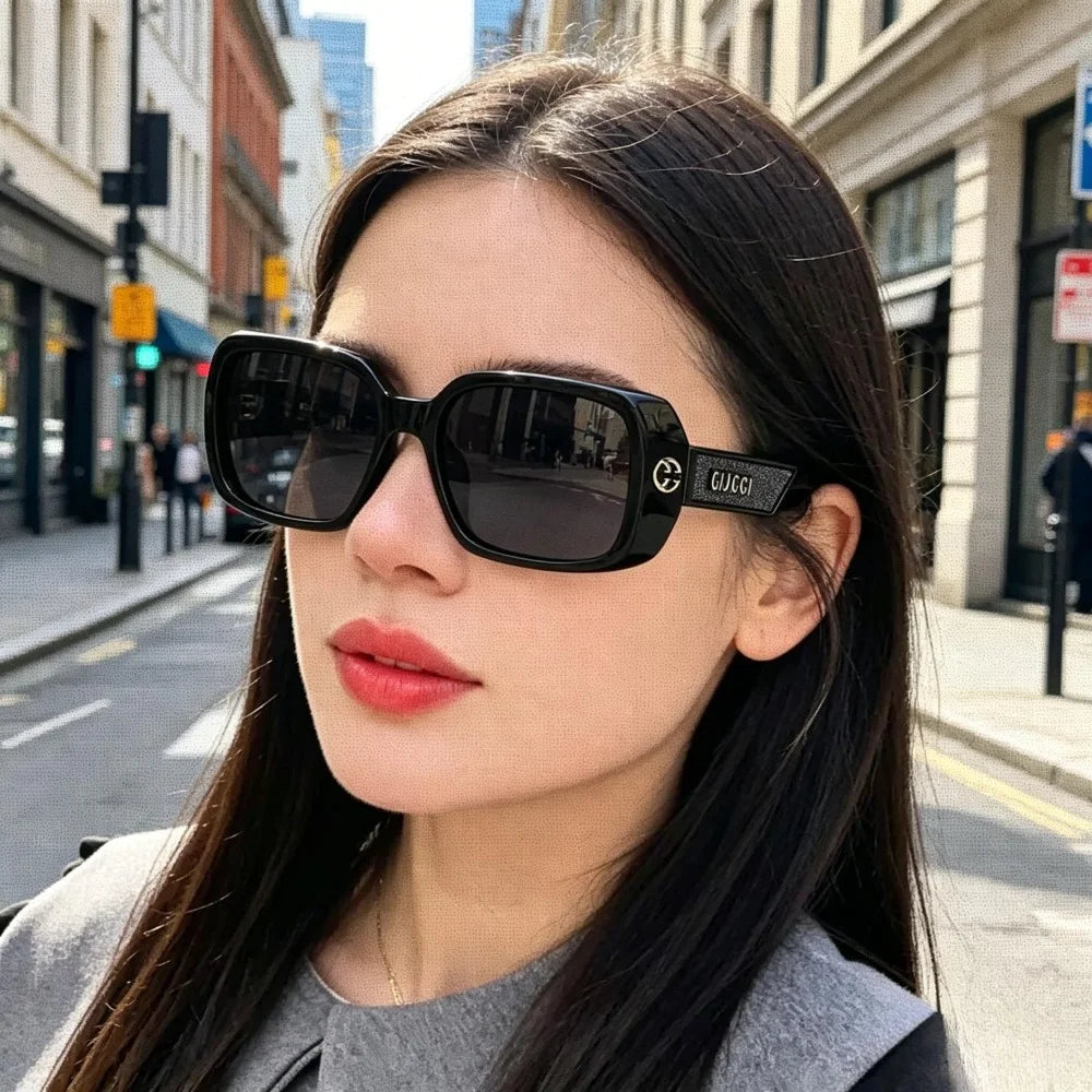 Patterned Square UV400 Sunglasses