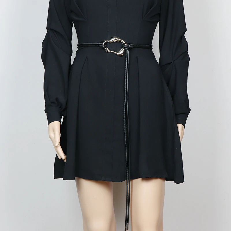 Fashion Braided Gold Knot Waist Chain Belt for Women
