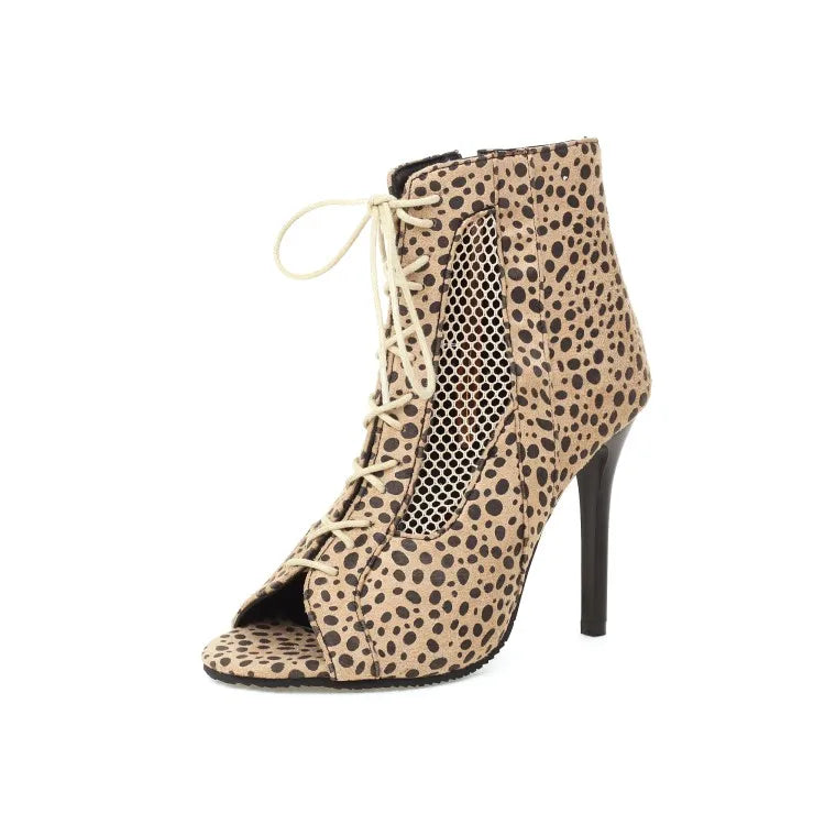 Square Buckle Peep Toe Sandals