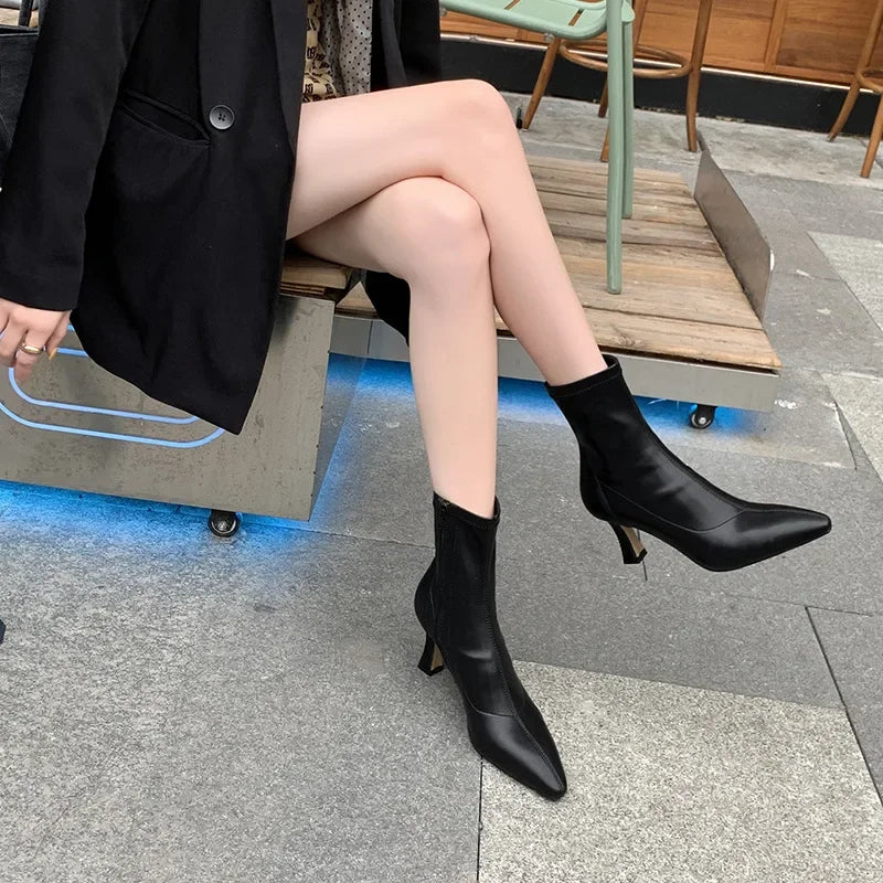 Square Heel Over The Knee Boots