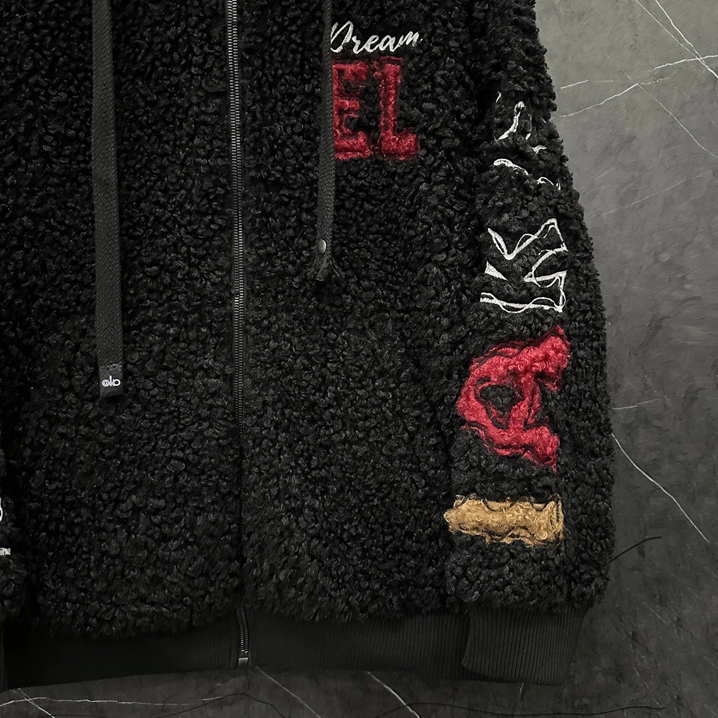 Fashion Autumn Winter Fluffy Overcoat Cute Minnie Loose Hooded Zip Cardigans Coat Mid-long Long Sleeve Sweet Lambswool Jacket