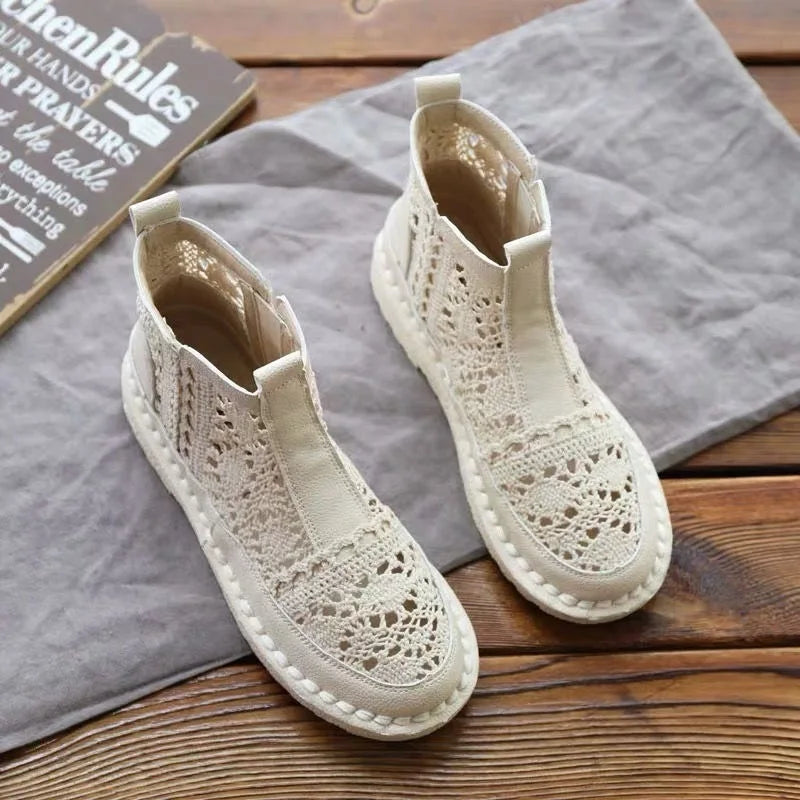 Breathable Mesh Summer Casual Walking Boots for Women