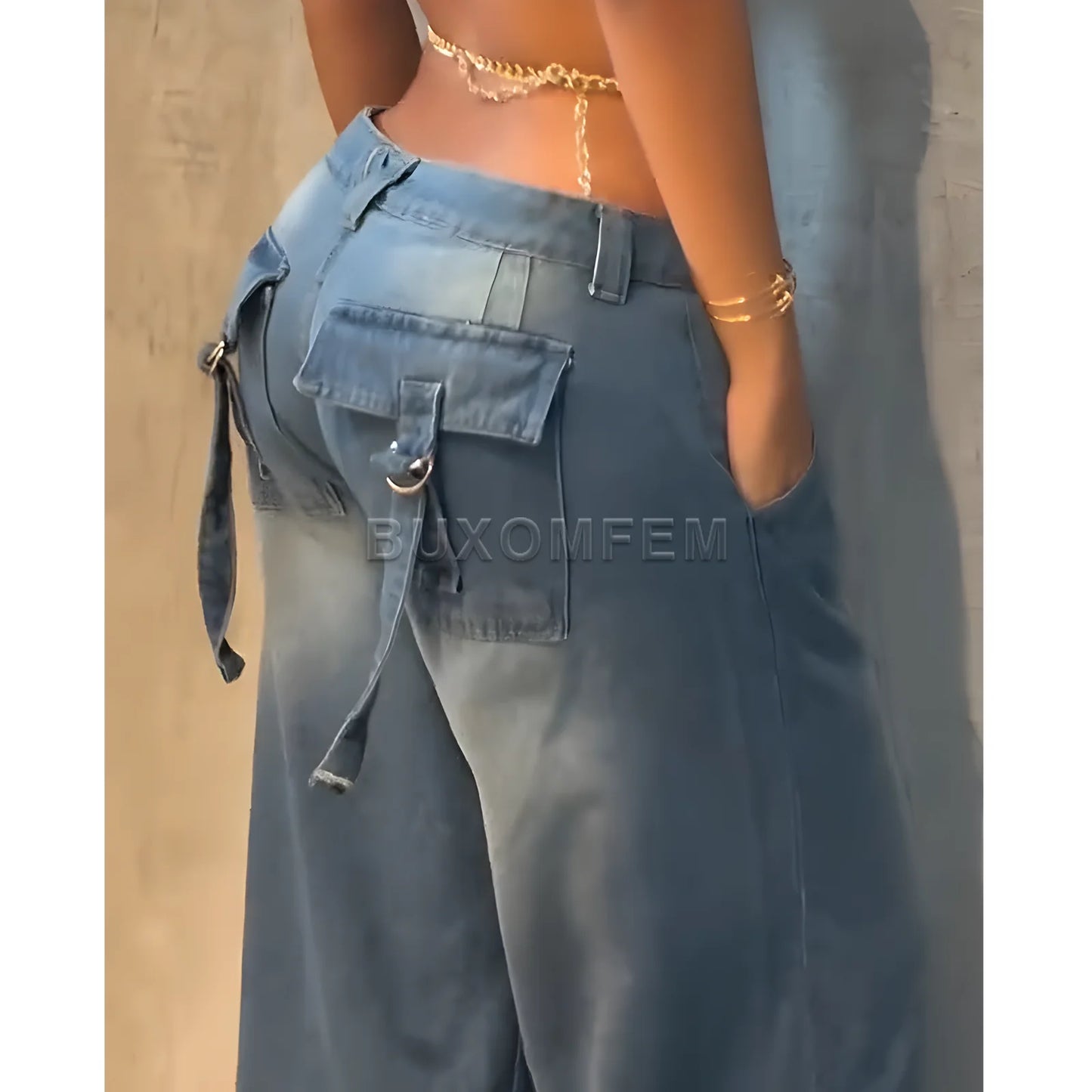Women's Stylish Wide Leg Trousers Ladies Denim Pants Female Wide Leg Loose Jeans 2025 Fashion Baggy Pants Y2k Streetwear Outfit