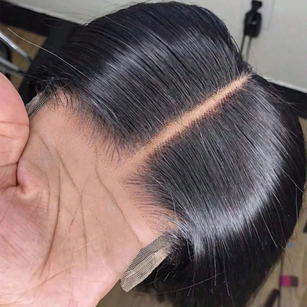 Glueless Bone Straight Brazilian Lace Front Wig for Women