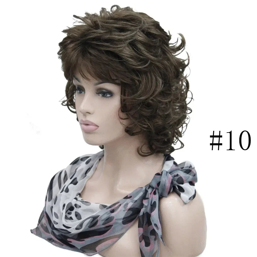 Short Curly Synthetic Wig With Comfortable Fit For Women