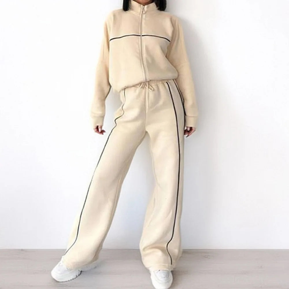 Casual Hooded Tracksuit Set