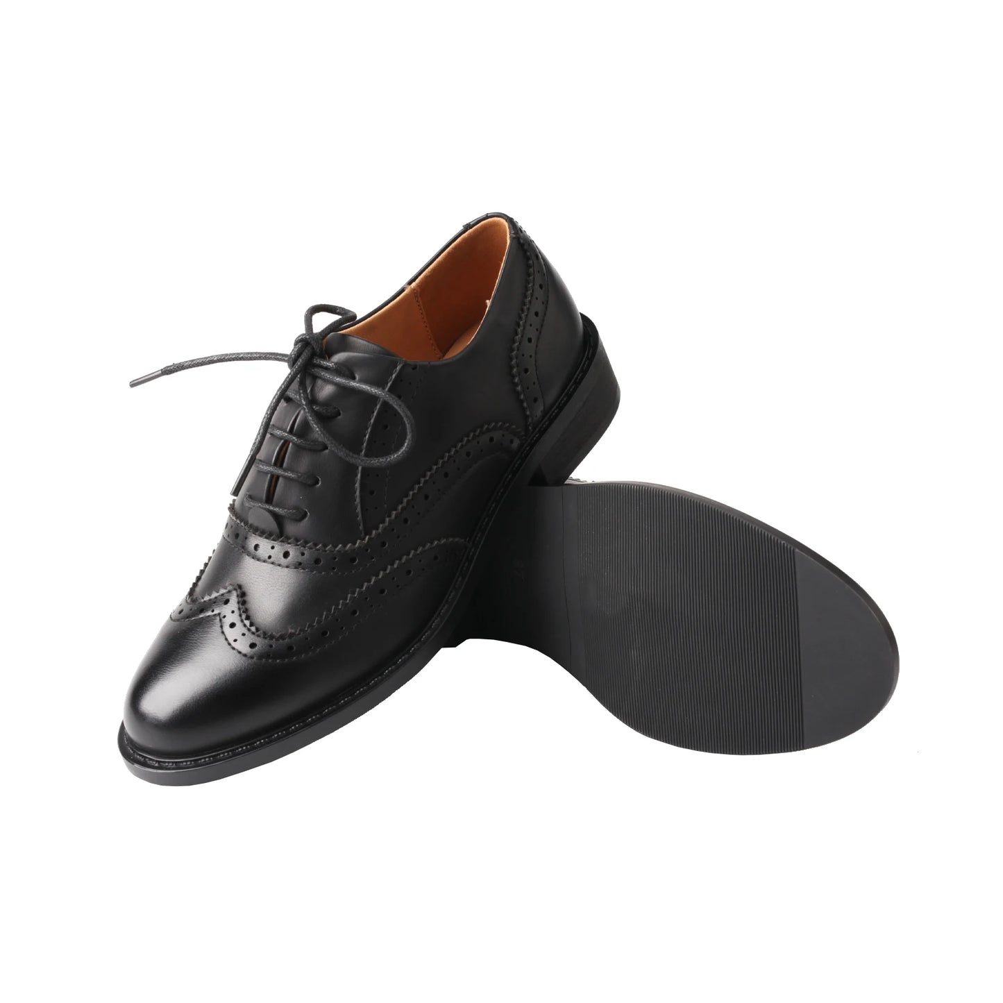 Classic Leather Brogue Flats