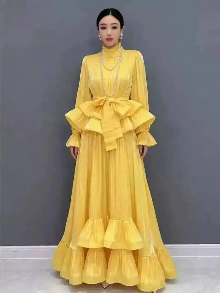 Bell Sleeve Two Piece Maxi Skirt Set