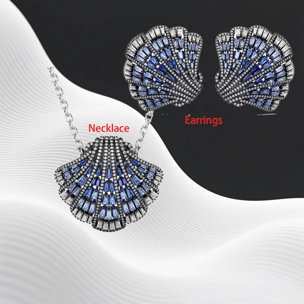 Crystal Necklace And Earrings Set