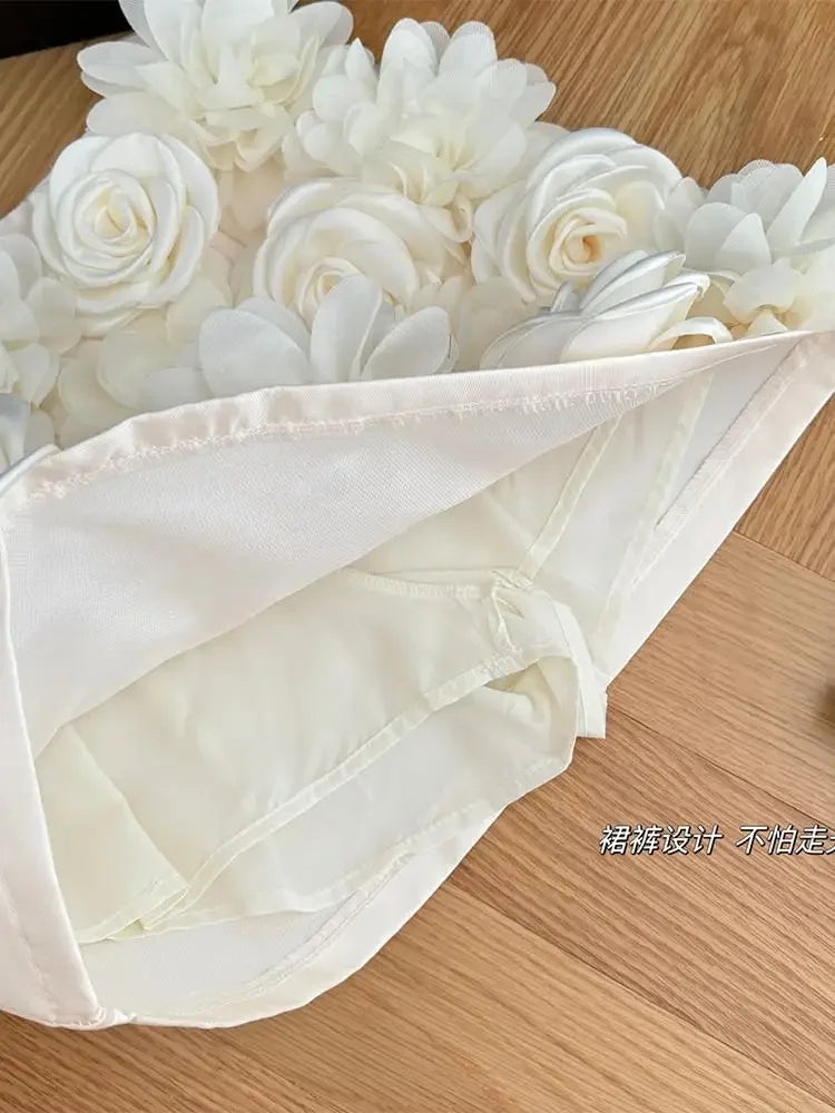 Vintage Textured Floral A-Line Mini Skirt for Women