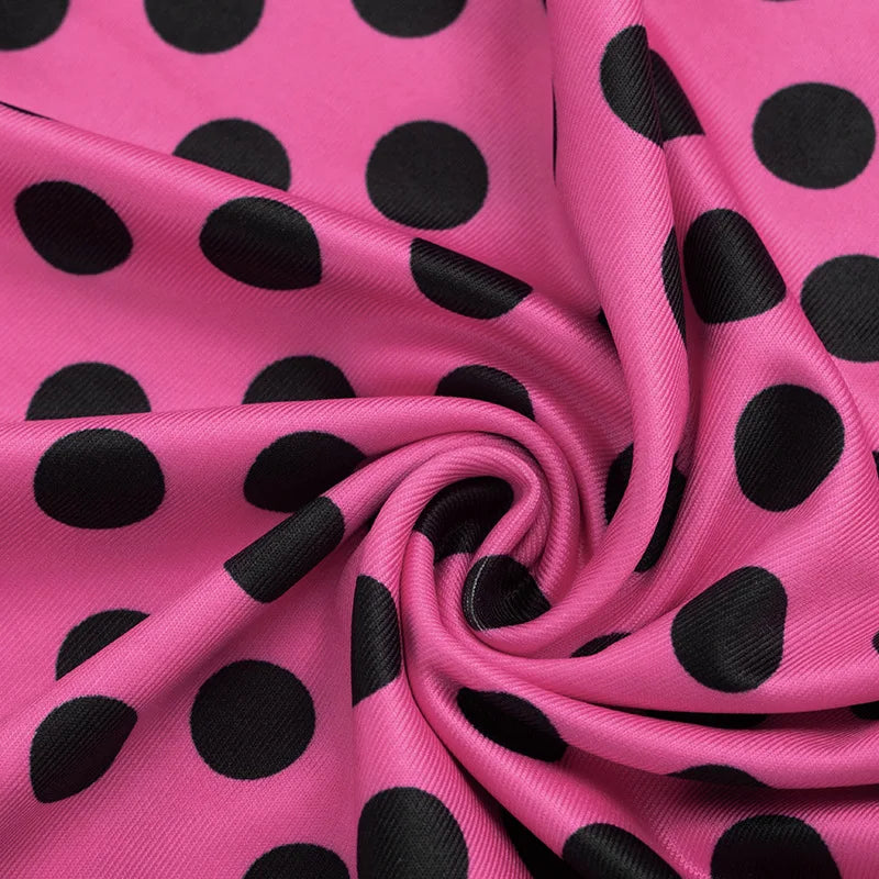 Polka Dot Print Sleeveless Backless Bodycon Dress for Women