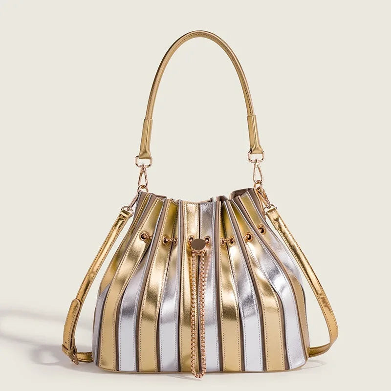 Women's Handbag Luxury Brand Shiny Leather Shiny Fashion Women's Single Shoulder Bag Personalized Fashionable Casual Women's Bag