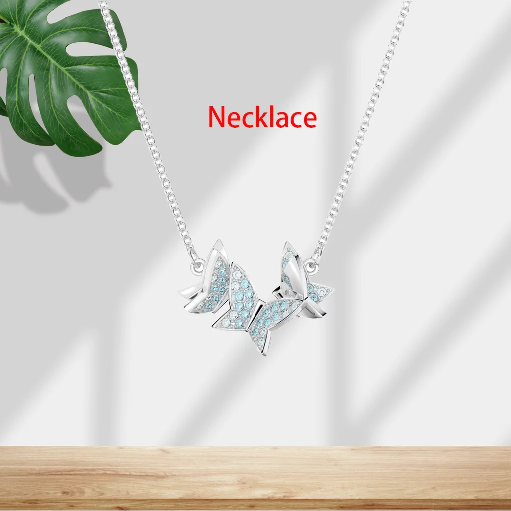 Crystal Necklace And Earring Set