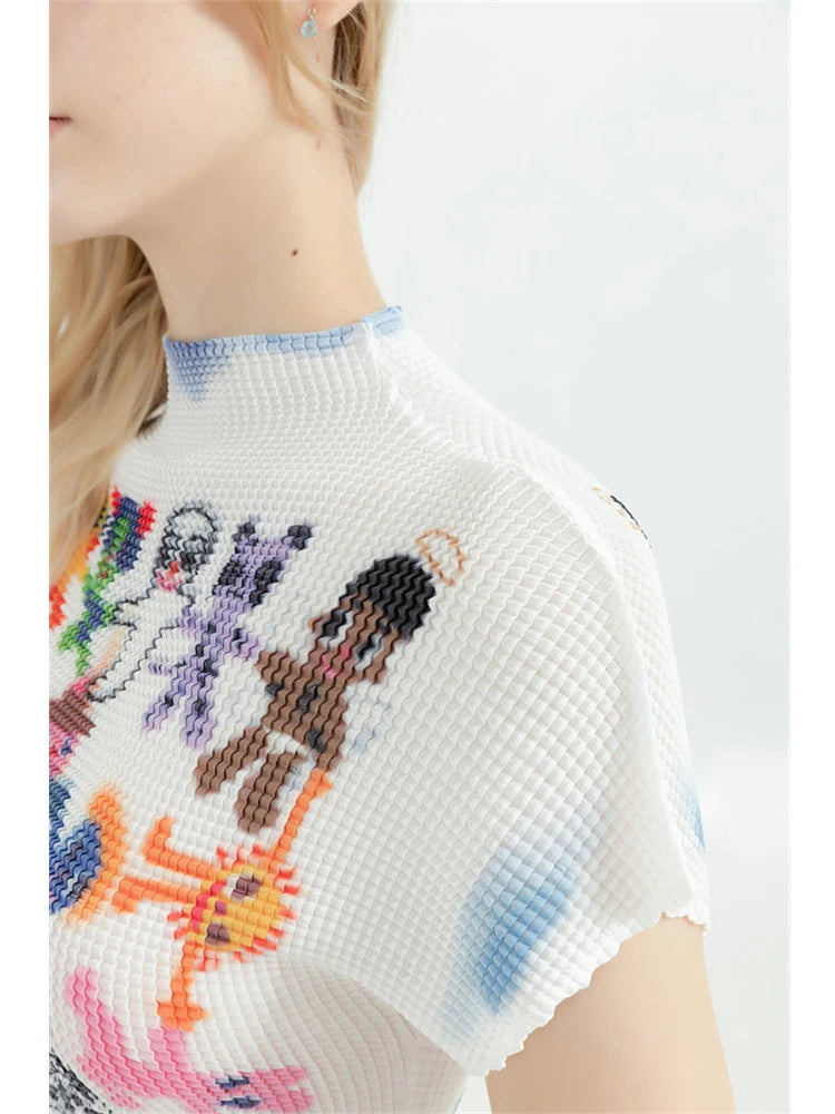 Women's T-shirt Harajuku Korean Y2k Graphic Print Short Sleeve Tee Top Clothes Fashion Vintage Streetwear O-Neck T-shirts Summer