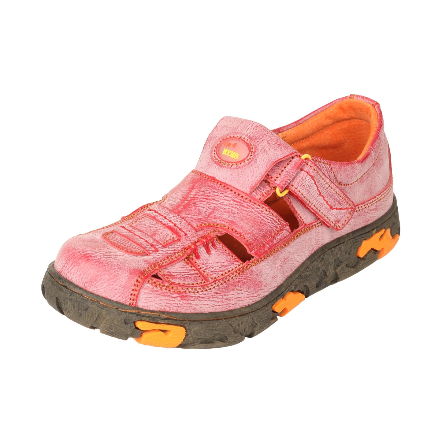 Stitch Detail Flat Leather Sandals