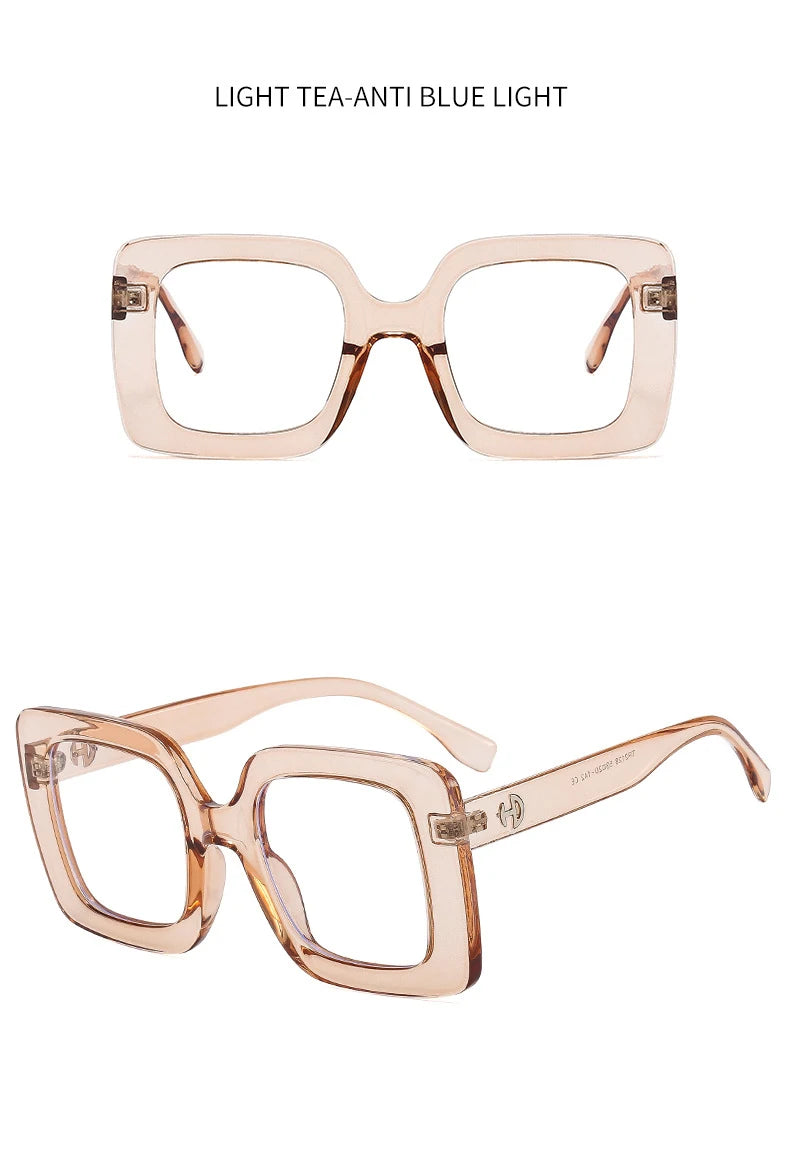 Oversized Blue Light Blocking Reading Glasses for Women