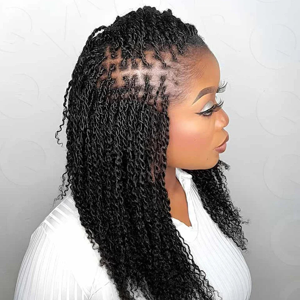 Natural Afro Kinky Bulk Braiding Hair Extensions for Women