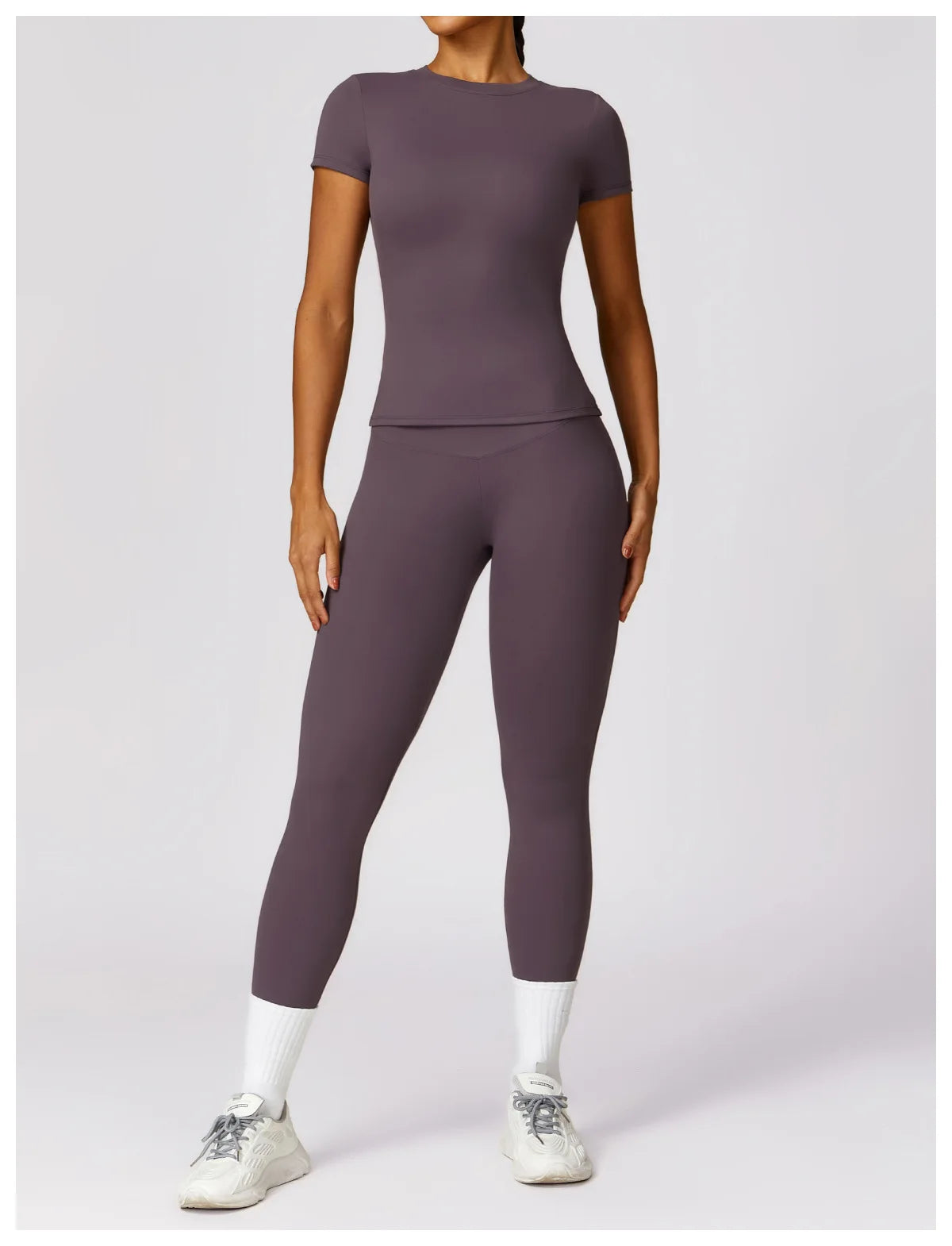 Casual Streetwear Two Piece Crop Top and Bodycon Pants Set for Women