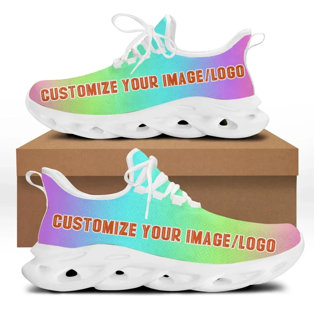 Cute Cartoon Print Lace-Up Nursing Shoes for Women