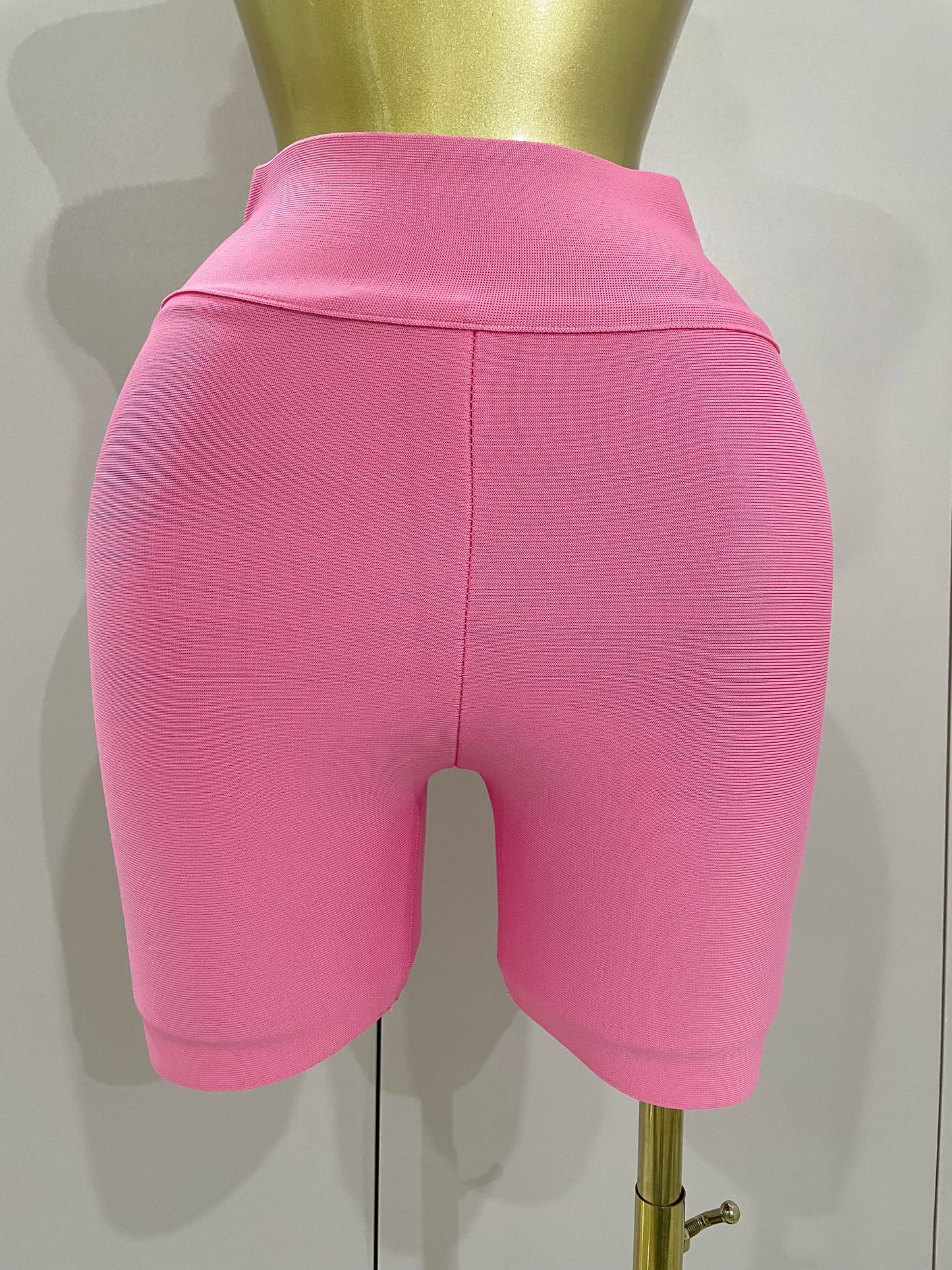 Stock Bandage Shorts Purple Pink Bandage Short Pants High Waist Top Quality Rayon Bandage Casual Sports Shorts Wholesale
