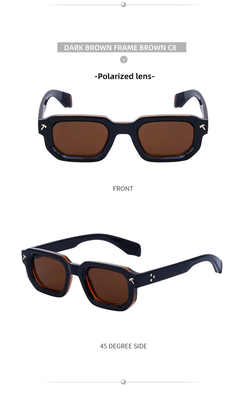 Small Square Polarized Sunglasses