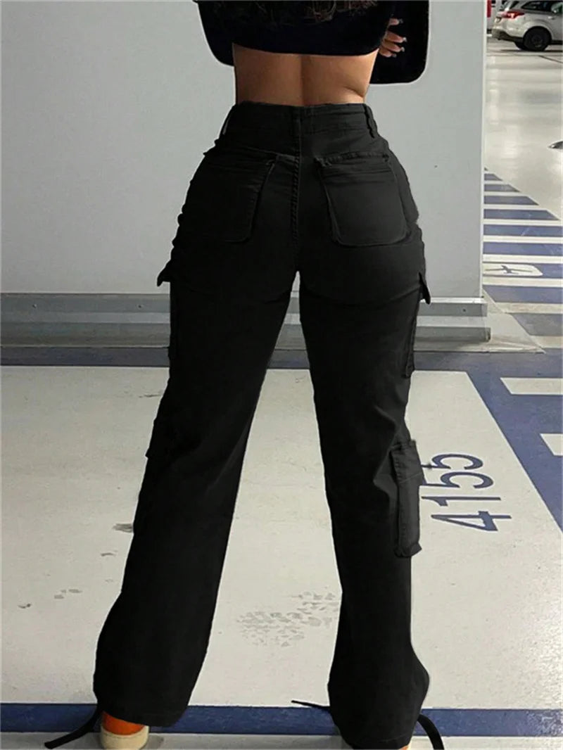 High Stretch Multi Pocket Workwear Trousers for Women