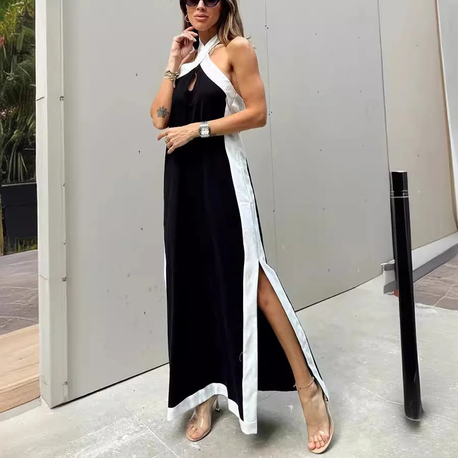 Halter Backless Loose Lightweight Summer Dress for Women
