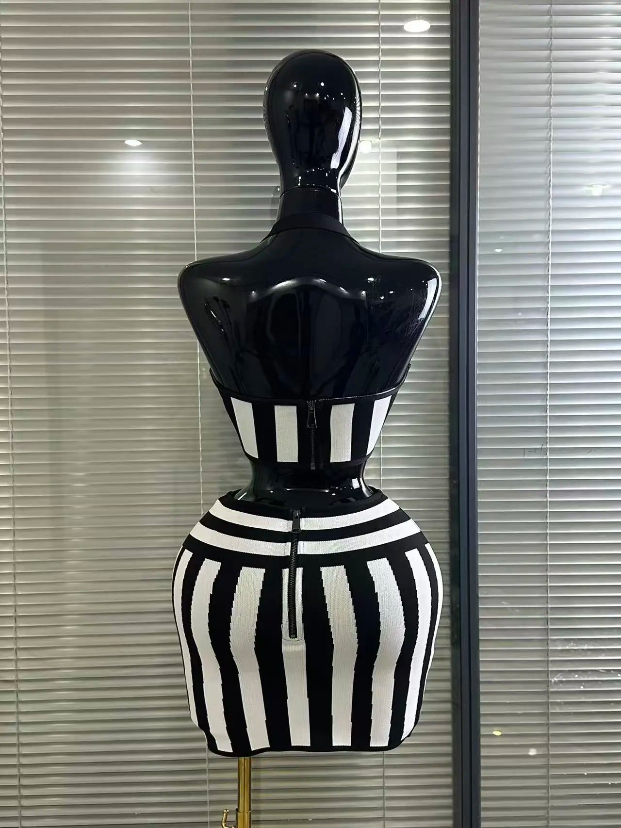 Women Sexy Halter Off the Shoulder 2 Pieces Bodycon  Mini Skirt Set Party Dating Club Party Outfit Bandage Dress