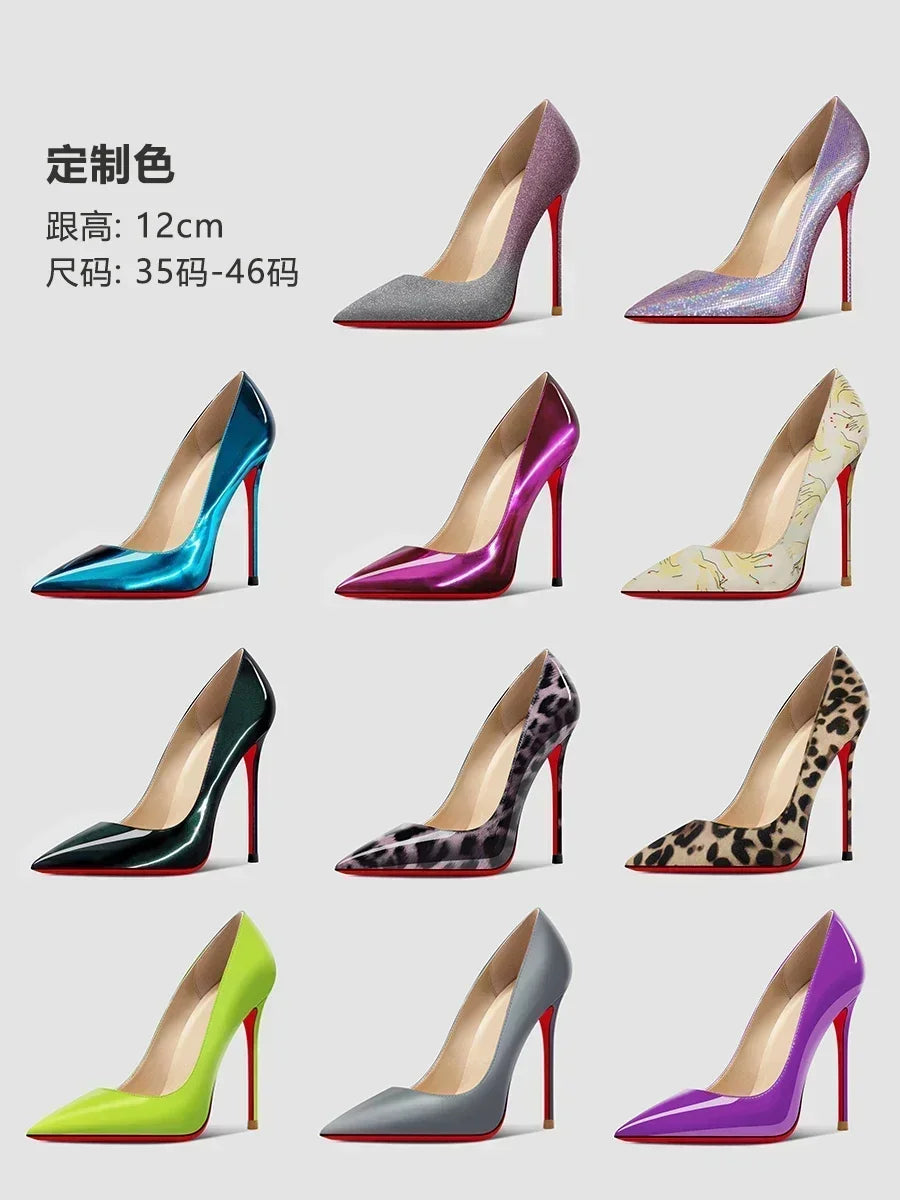 Pointed Toe Super High Stiletto Heel Pumps for Women