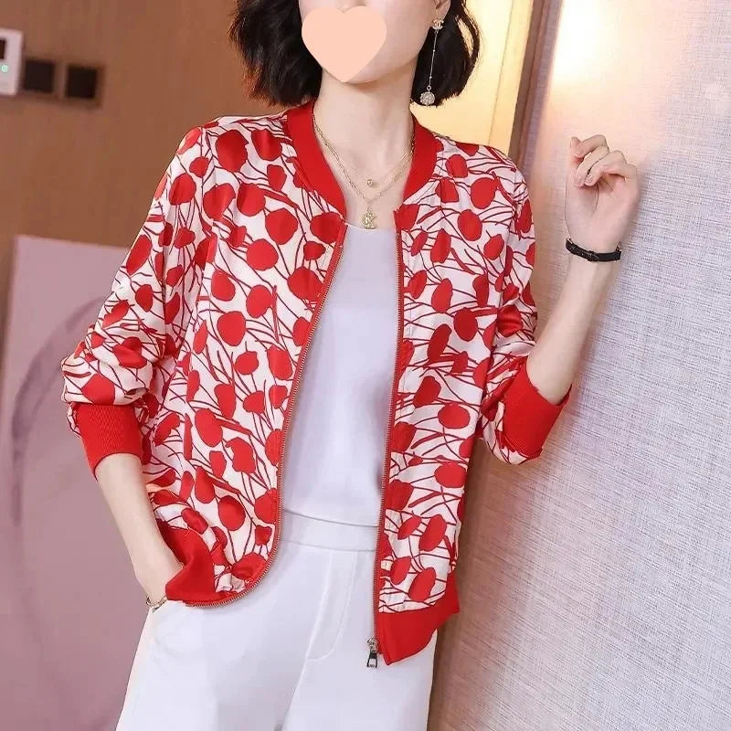Spring Autumn Summer New Loose Long Sleeve Chiffon Women's Jacket Small Fragrance Style Sunscreen Clothing Middle East Fashion