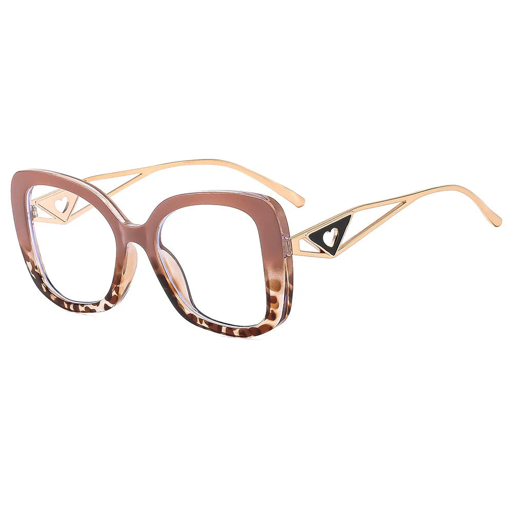 Oversized Square Blue Light Blocking Reading Glasses for Women