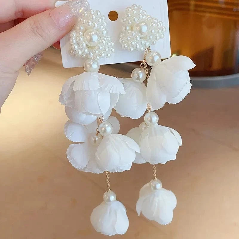 Tassel Crystal Earrings Luxury Design Temperament Jewelry Wholesale