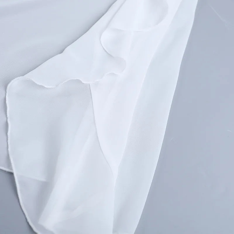 High Waist Pleated Asymmetrical Mini Skirt for Women