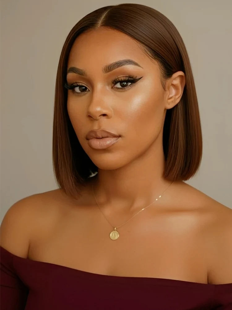 Short Pixie Straight Lace Front Human Hair Wig for Women