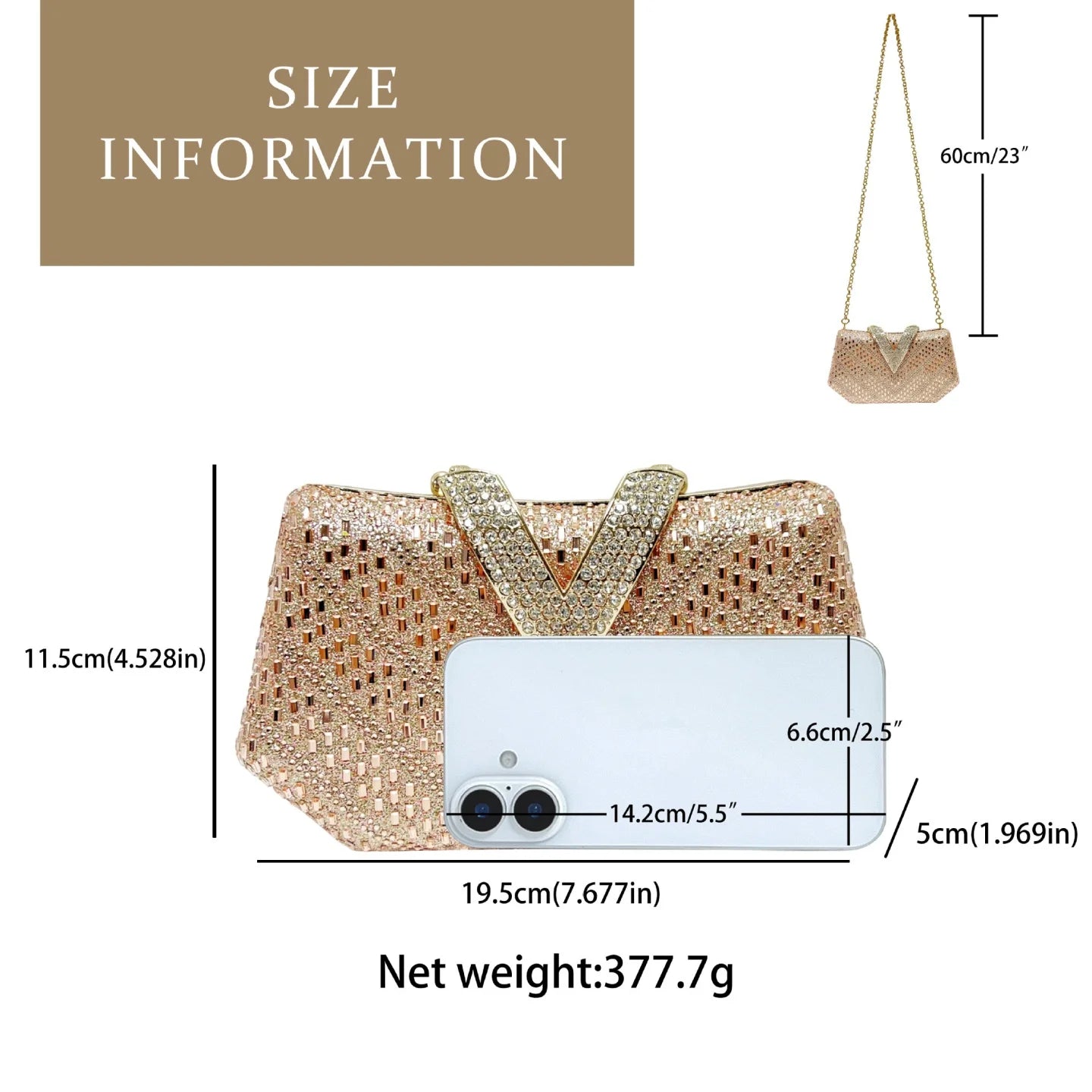 Luxury Shiny Diamond Studded V Letter Evening Dress Bag for Women Brand Rhinestones Handbags Elegant Cheongsam Bag Wedding Purse