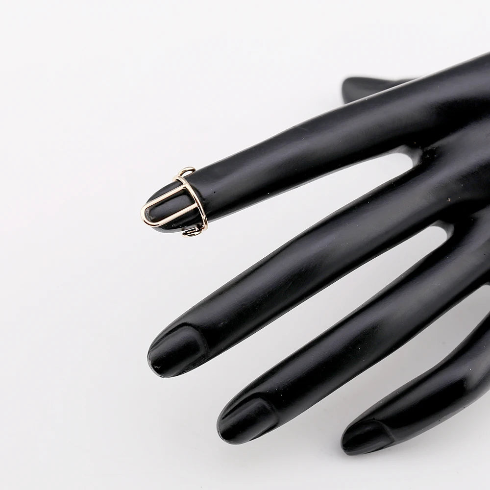 Trendy Thin Stackable Nail Ring Set of 10 for Women