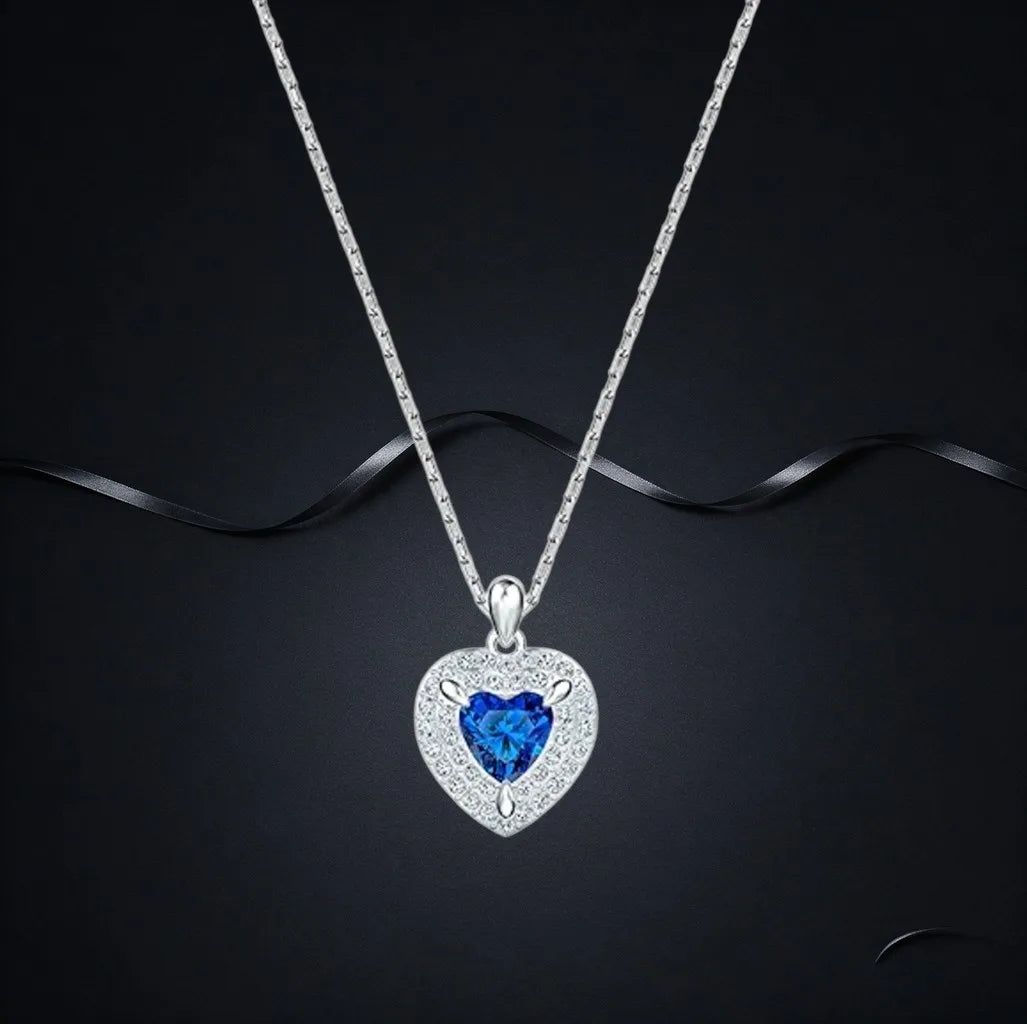 Faceted Crystal Necklace And Earrings